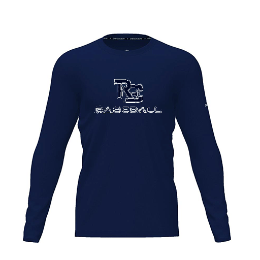 [FTLCDFNV-YXS-LOGO3] Dri Fit Performance T-Shirt (Youth XS, Navy, Logo 3, Long Sleeve)