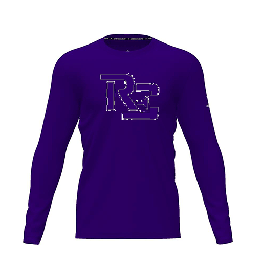 [CUS-DRIF-TEES-PER-CNK-LSL-PUR-YXS-LOGO1] Dri Fit Performance T-Shirt (Youth XS, Purple, Logo 1, Long Sleeve)
