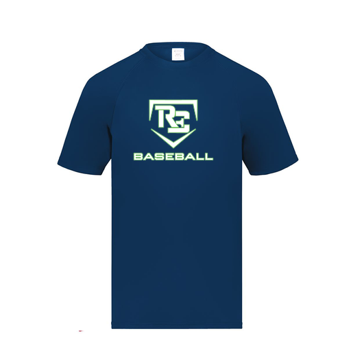 [2790.065.S-LOGO2] Men's Smooth Sport T-Shirt (Adult S, Navy, Logo 2)