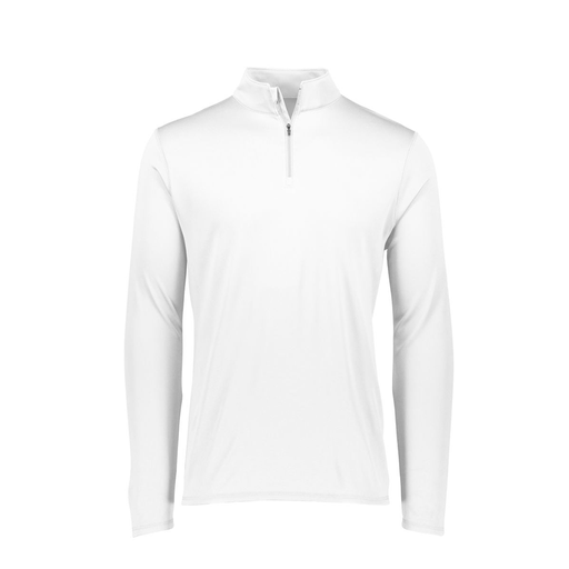 [FTLQFLWH-AS-LOGO2] Men's Flex-Lite 1/4 Zip Shirt (Adult S, White, Logo 2)