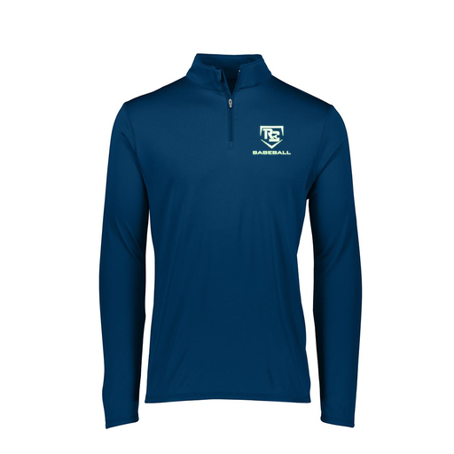 [FTLQFLNV-FAXS-LOGO2] Decker Women's Flex-Lite 1/4 Zip Shirt (Female Adult XS, Navy, Logo 2)