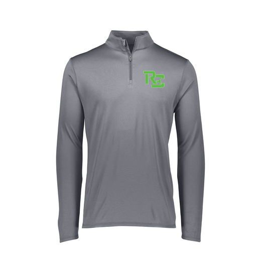 [FTLQFLGY-FAXS-LOGO1] Ladies Flex-Lite 1/4 Zip Shirt (Female Adult XS, Gray, Logo 1)
