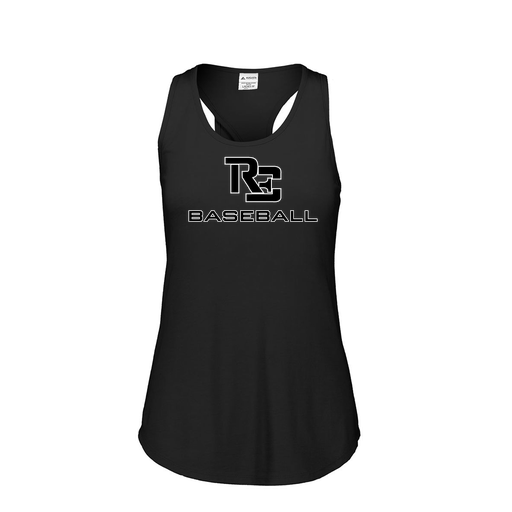 [FT0TUBBK-FAS-LOGO3] Ladies Tri Blend Tank Top (Female Adult S, Black, Logo 3)