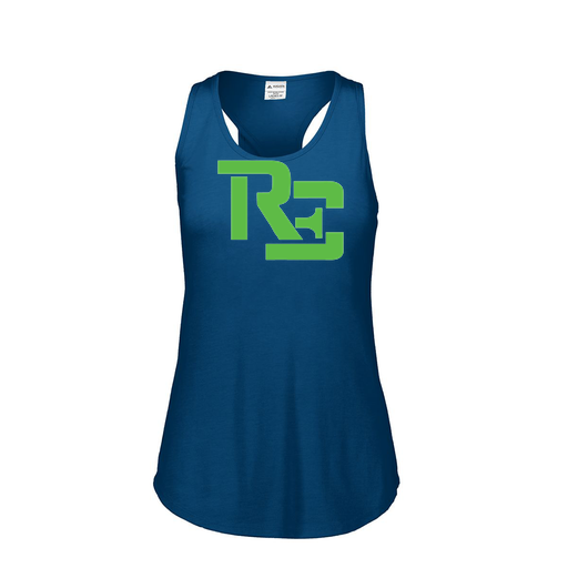 [3078.U22.S-LOGO1] Ladies Tri Blend Tank Top (Female Adult S, Navy, Logo 1)