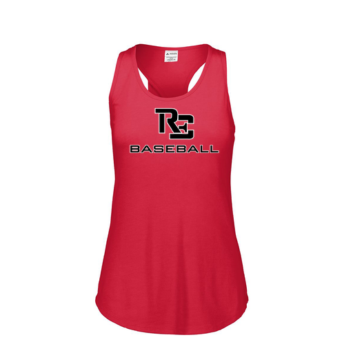 [3078.V96.S-LOGO3] Ladies Tri Blend Tank Top (Female Adult S, Red, Logo 3)
