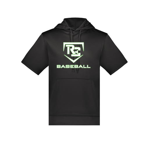 [6871.080.S-LOGO2] Men's Dri Fit Short Sleeve Hoodie (Adult S, Black, Logo 2)
