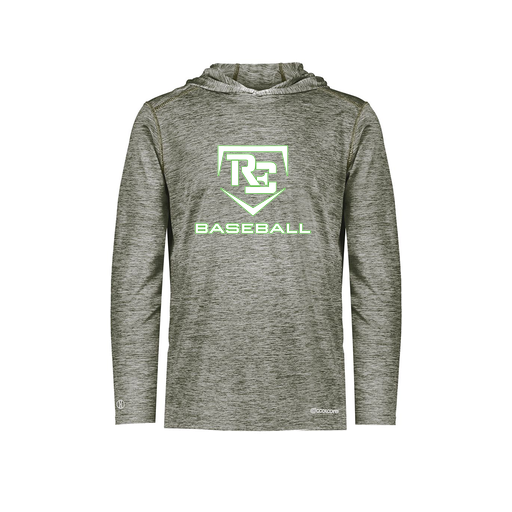 [FOLHCGGY-AS-LOGO2] Men's Charge Hoodie (Adult S, Gray, Logo 2)