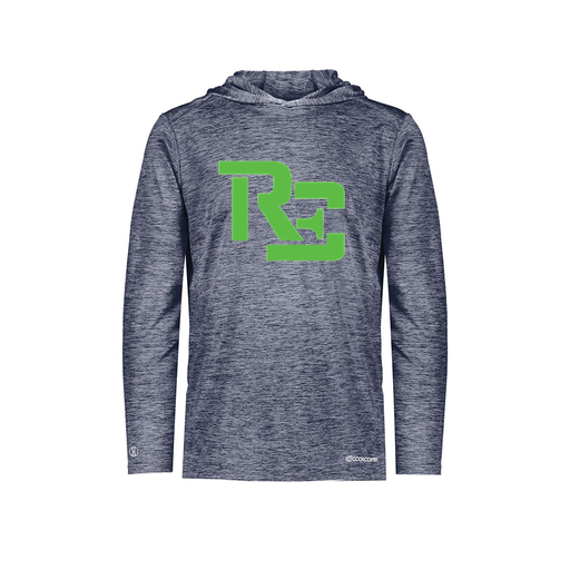 [CUS-DFW-CHGHOOD-PER-LSL-NVY-YS-LOGO1] Youth Charge Hoodie (Youth S, Navy, Logo 1)