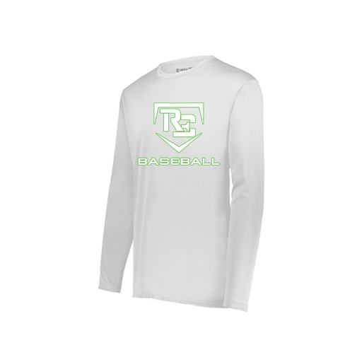 [222822.005.XS-LOGO2] Men's LS Smooth Sport Shirt (Adult XS, White, Logo 2)