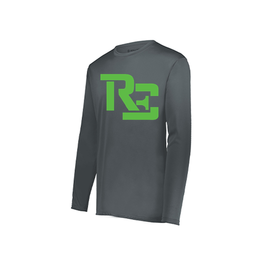 [222822.059.XS-LOGO1] Men's LS Smooth Sport Shirt (Adult XS, Gray, Logo 1)