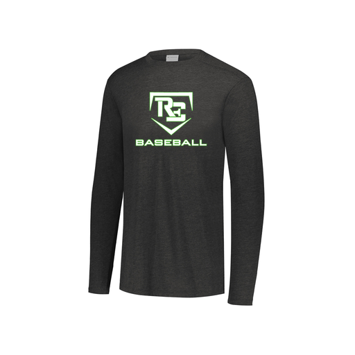 [3076.K94.S-LOGO2] Youth LS Ultra-blend T-Shirt (Youth S, Black, Logo 2)