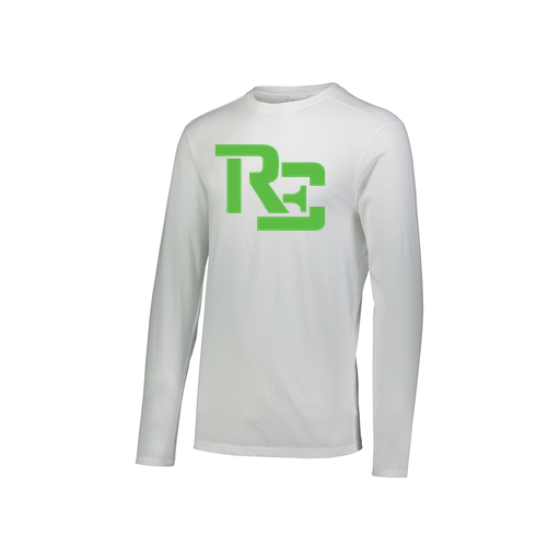 [FTLCUBWH-YS-LOGO1] Decker Youth Tri-Blend T-Shirt - Long Sleeve (Youth S, White, Logo 1)