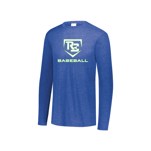 [3076.U55.S-LOGO2] Youth LS Ultra-blend T-Shirt (Youth S, Royal, Logo 2)