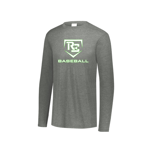 [3076.013.S-LOGO2] Youth LS Ultra-blend T-Shirt (Youth S, Gray, Logo 2)