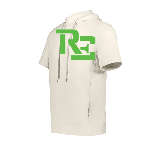 [222605-WHT-YS-LOGO1] YOUTH VENTURA SOFT KNIT SHORT SLEEVE HOODIE (Youth S, White, Logo 1)