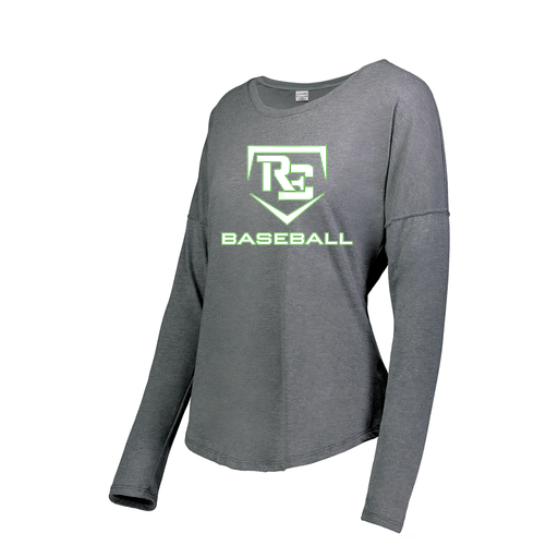 [3077.013.XS-LOGO2] Ladies LS Ultra-blend T-Shirt (Female Adult XS, Gray, Logo 2)
